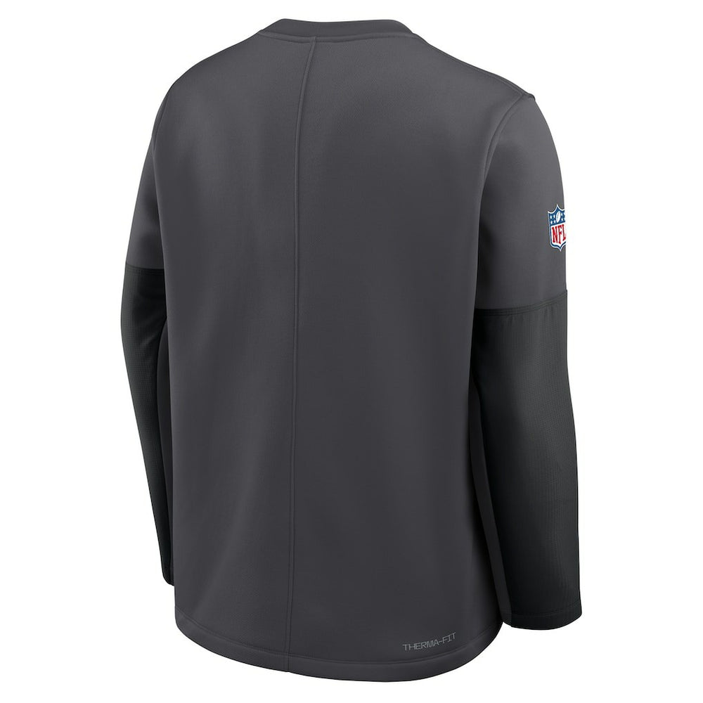 Cleveland Browns Sideline Coach Therma-FIT Long Sleeve T-Shirt Anthracite - Nike