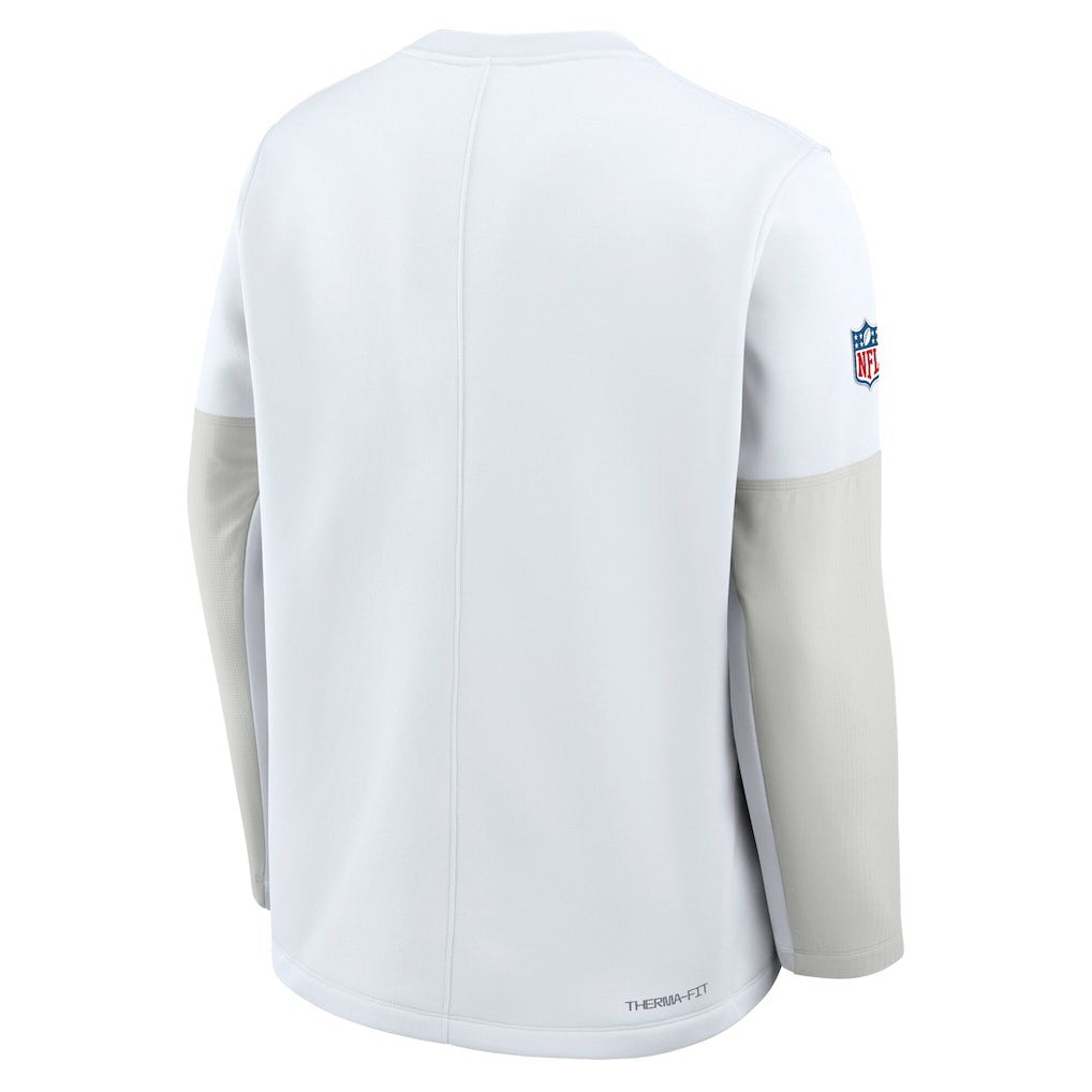Dallas Cowboys Sideline Coach Therma-FIT Long Sleeve T-Shirt White - Nike