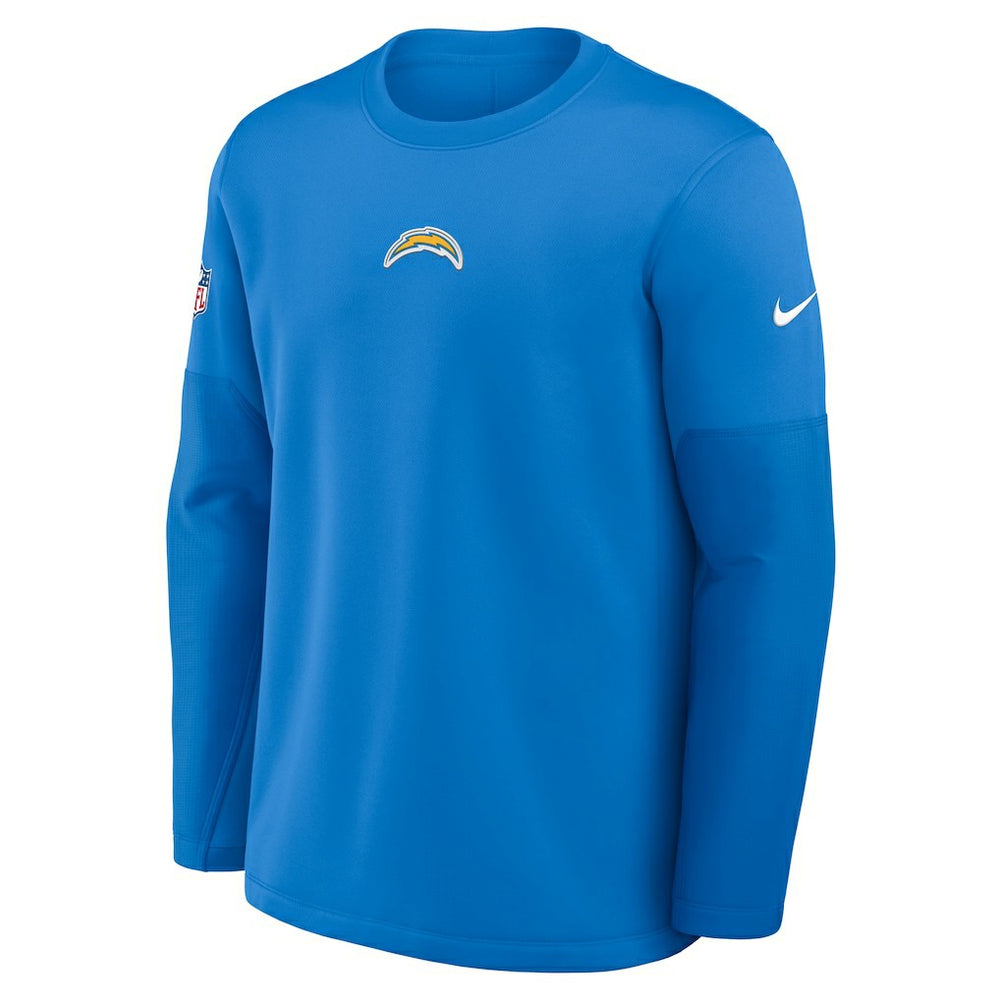 Los Angeles Chargers Sideline Coach Therma-FIT Long Sleeve T-Shirt Powder Blue - Nike