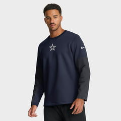 Dallas Cowboys Sideline Coach Therma-FIT Long Sleeve T-Shirt Navy - Nike