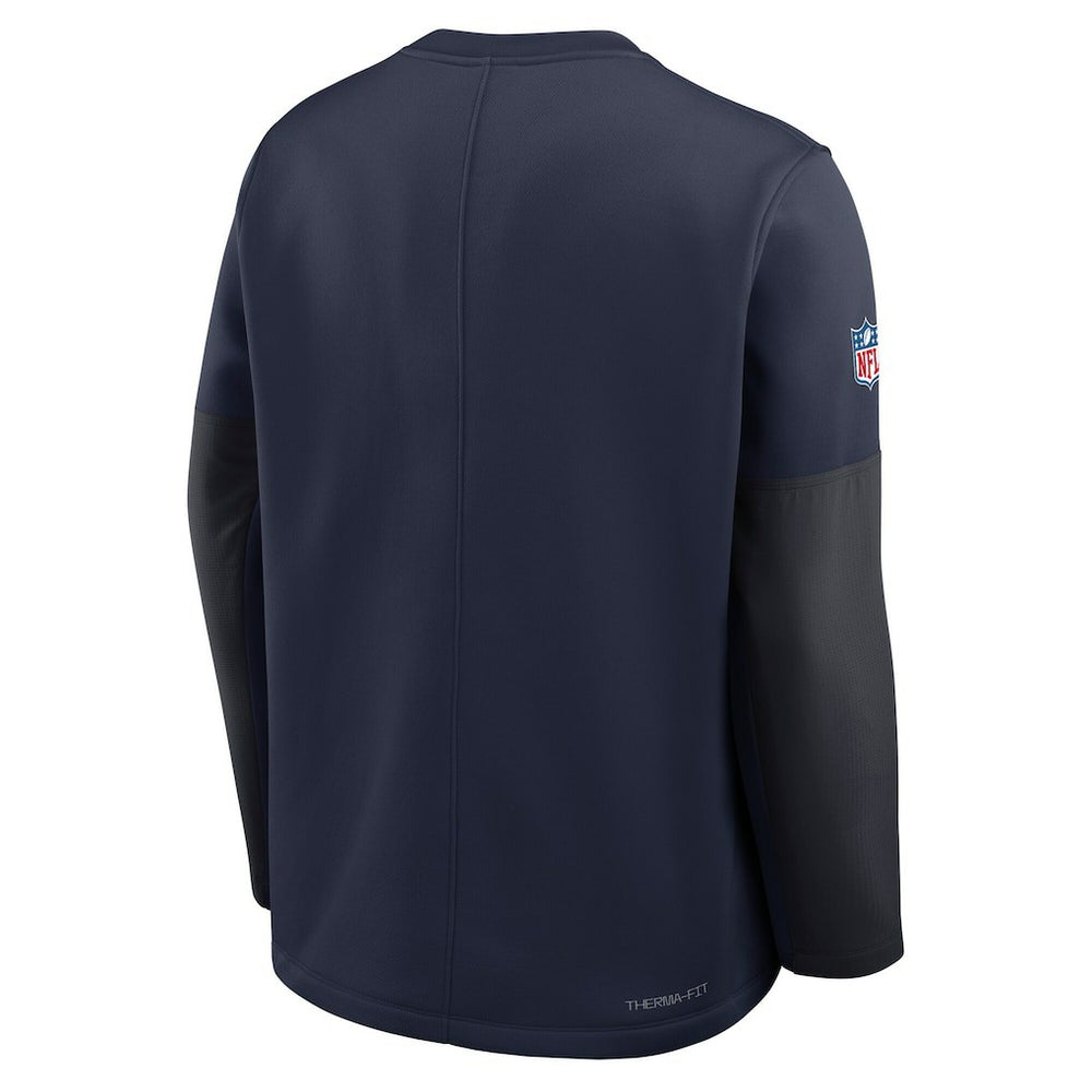 Dallas Cowboys Sideline Coach Therma-FIT Long Sleeve T-Shirt Navy - Nike