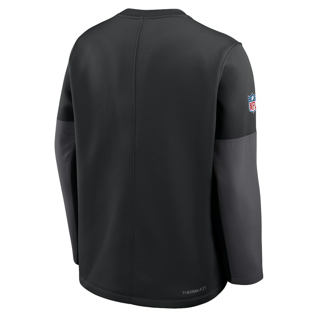 Los Angeles Rams Sideline Coach Therma-FIT Long Sleeve T-Shirt Black - Nike