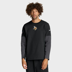 Minnesota Vikings Sideline Coach Therma-FIT Long Sleeve T-Shirt Black - Nike