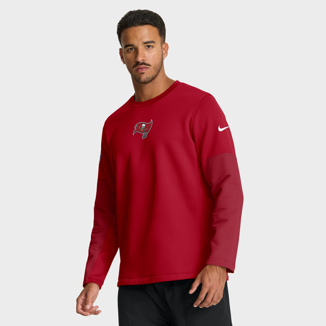 Tampa Bay Buccaneers Sideline Coach Therma-FIT Long Sleeve T-Shirt Red - Nike
