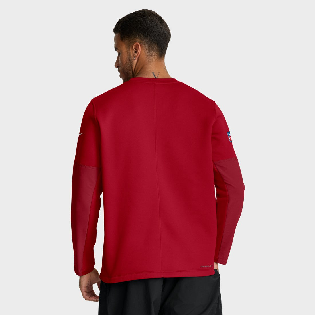 Tampa Bay Buccaneers Sideline Coach Therma-FIT Long Sleeve T-Shirt Red - Nike