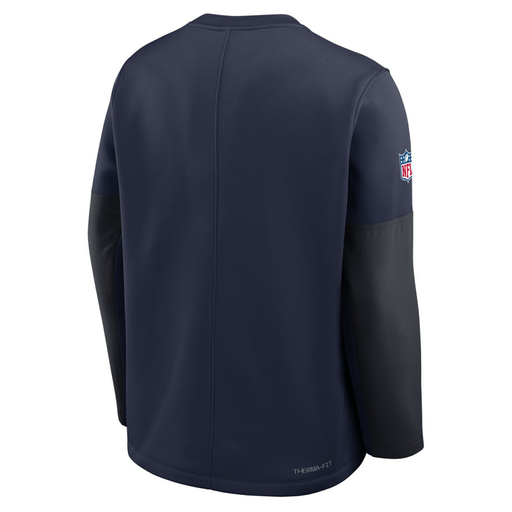 Tennessee Titans Sideline Coach Therma-FIT Long Sleeve T-Shirt Navy - Nike