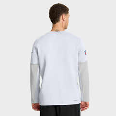 Green Bay Packers Sideline Coach Therma-FIT Long Sleeve T-Shirt White - Nike
