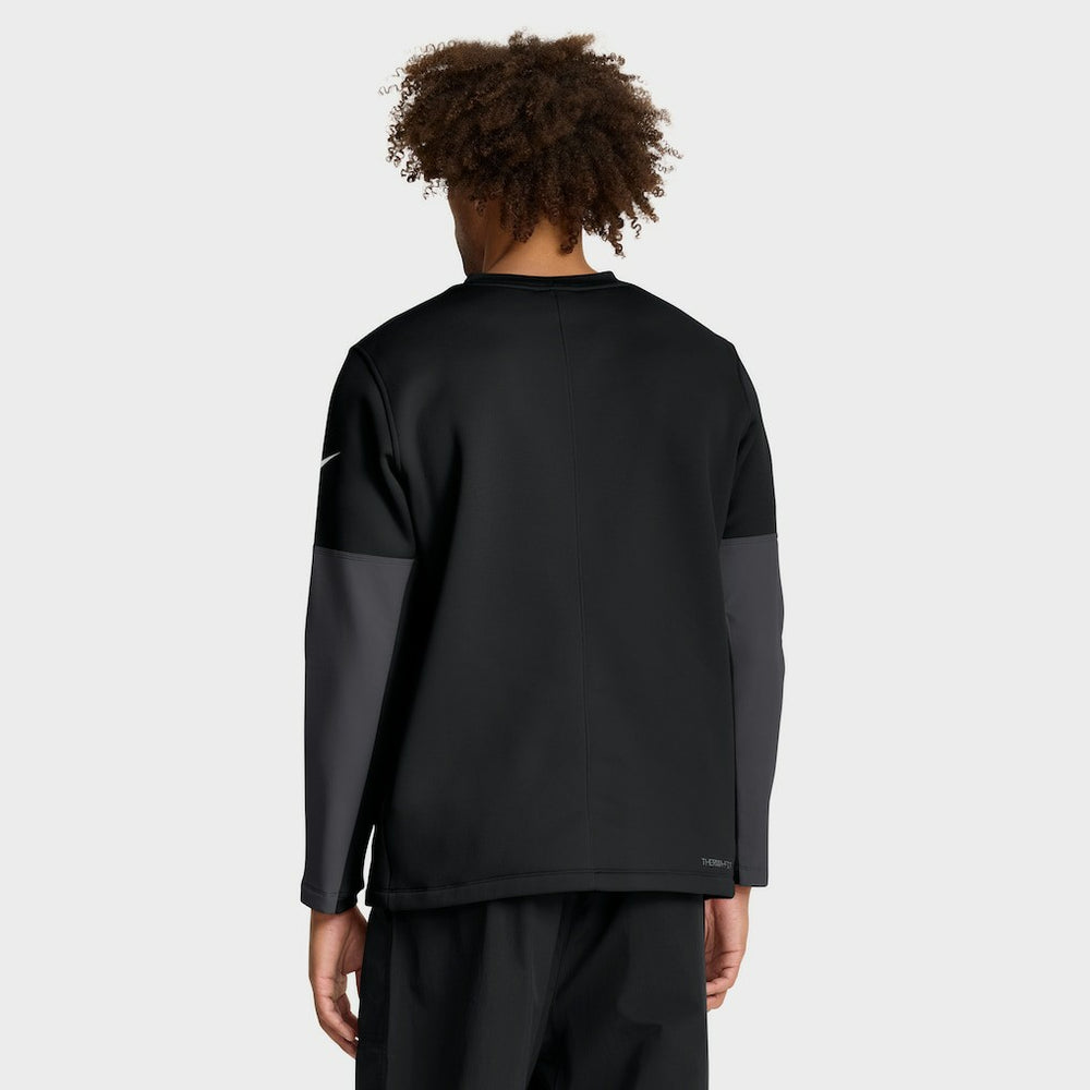 San Francisco 49ers Sideline Coach Therma-FIT Long Sleeve T-Shirt Black - Nike