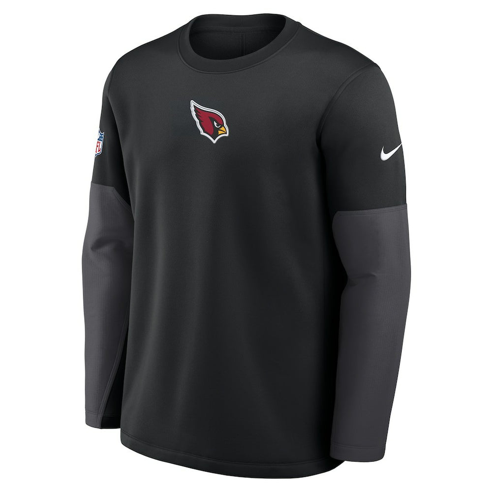 Arizona Cardinals Sideline Coach Therma-FIT Long Sleeve T-Shirt Black - Nike