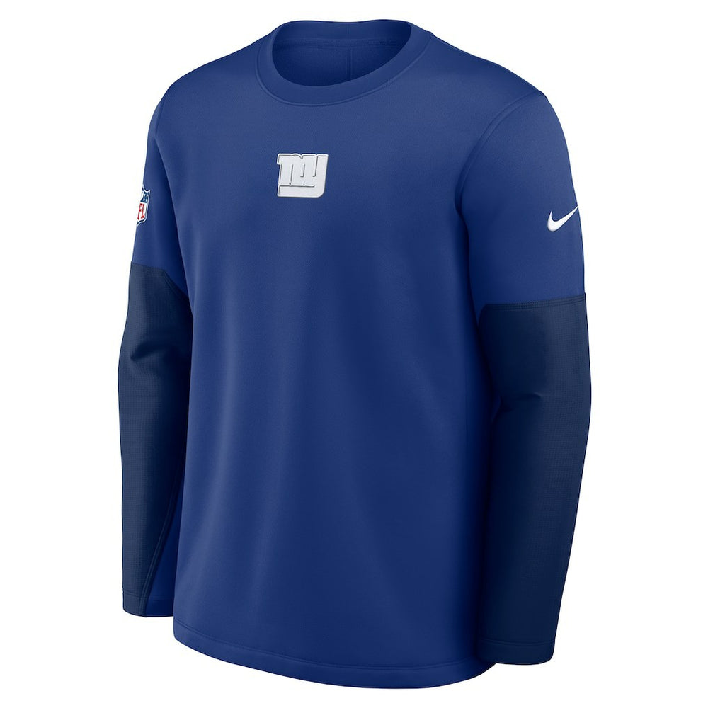 New York Giants Sideline Coach Therma-FIT Long Sleeve T-Shirt Royal - Nike
