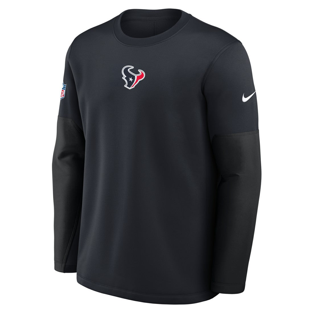Houston Texans Sideline Coach Therma-FIT Long Sleeve T-Shirt Navy - Nike