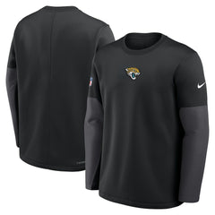 Jacksonville Jaguars Sideline Coach Therma-FIT Long Sleeve T-Shirt Black - Nike