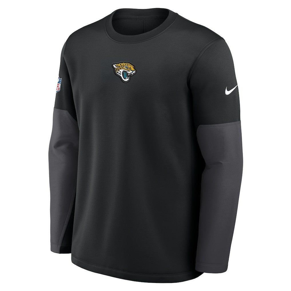Jacksonville Jaguars Sideline Coach Therma-FIT Long Sleeve T-Shirt Black - Nike