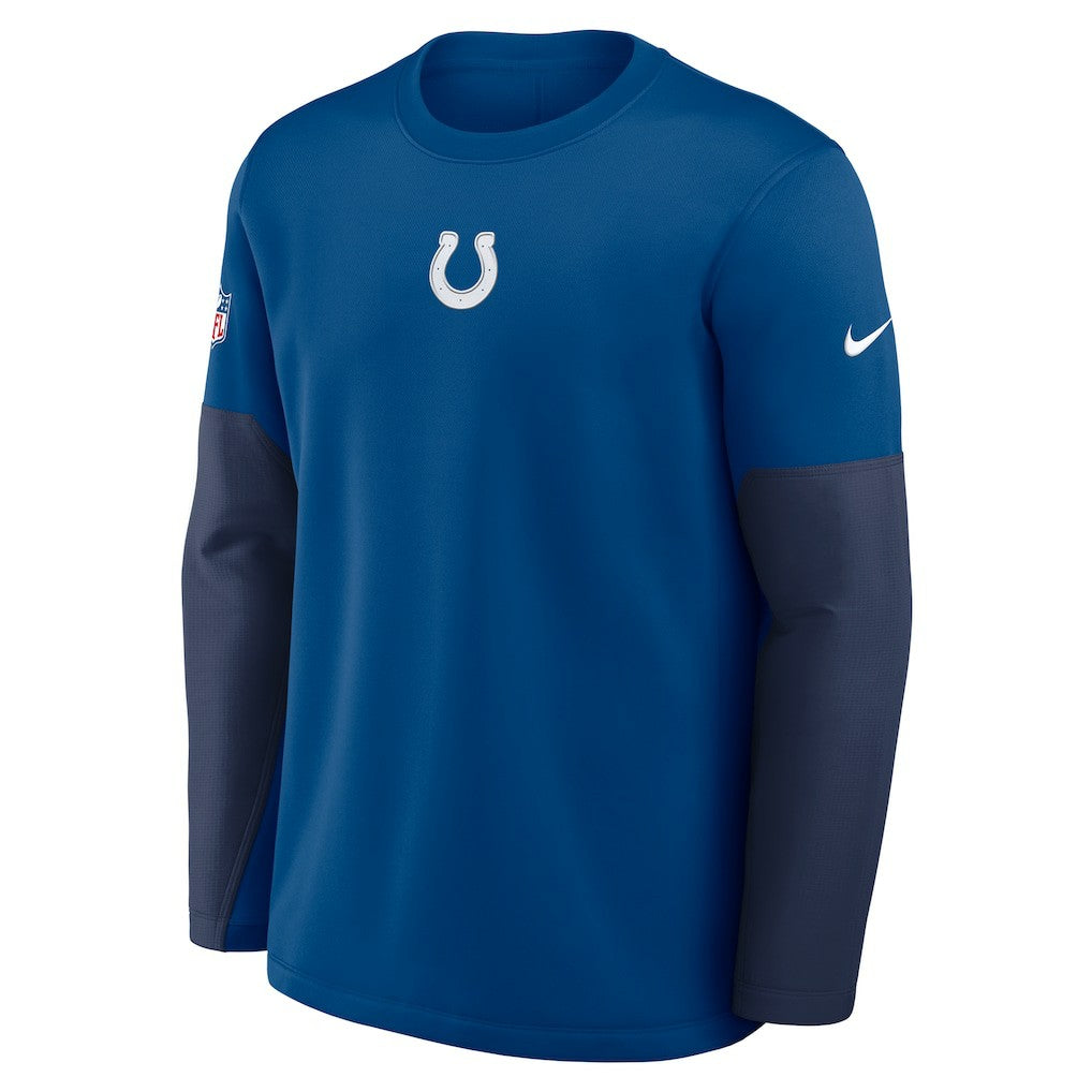 Indianapolis Colts Sideline Coach Therma-FIT Long Sleeve T-Shirt Royal - Nike