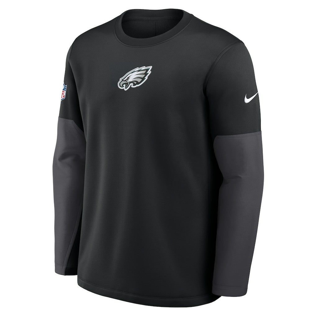Philadelphia Eagles Sideline Coach Therma-FIT Long Sleeve T-Shirt Black - Nike