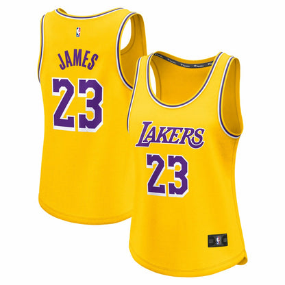 LeBron James Los Angeles Lakers Women's Fast Break Player Jersey - Icon Edition - Gold | NBA Jerseys