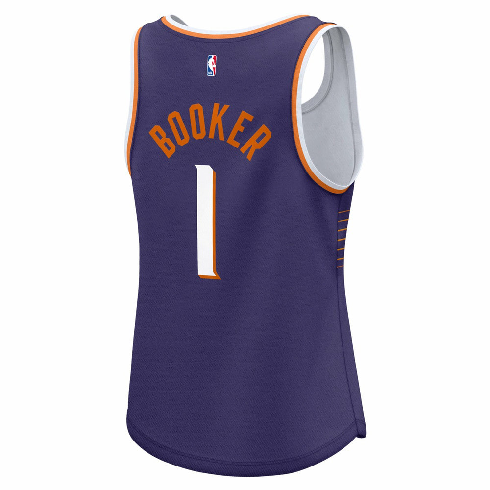 Fanatics - Devin Booker Phoenix Suns Women's Fast Break Player Jersey - Icon Edition - Purple