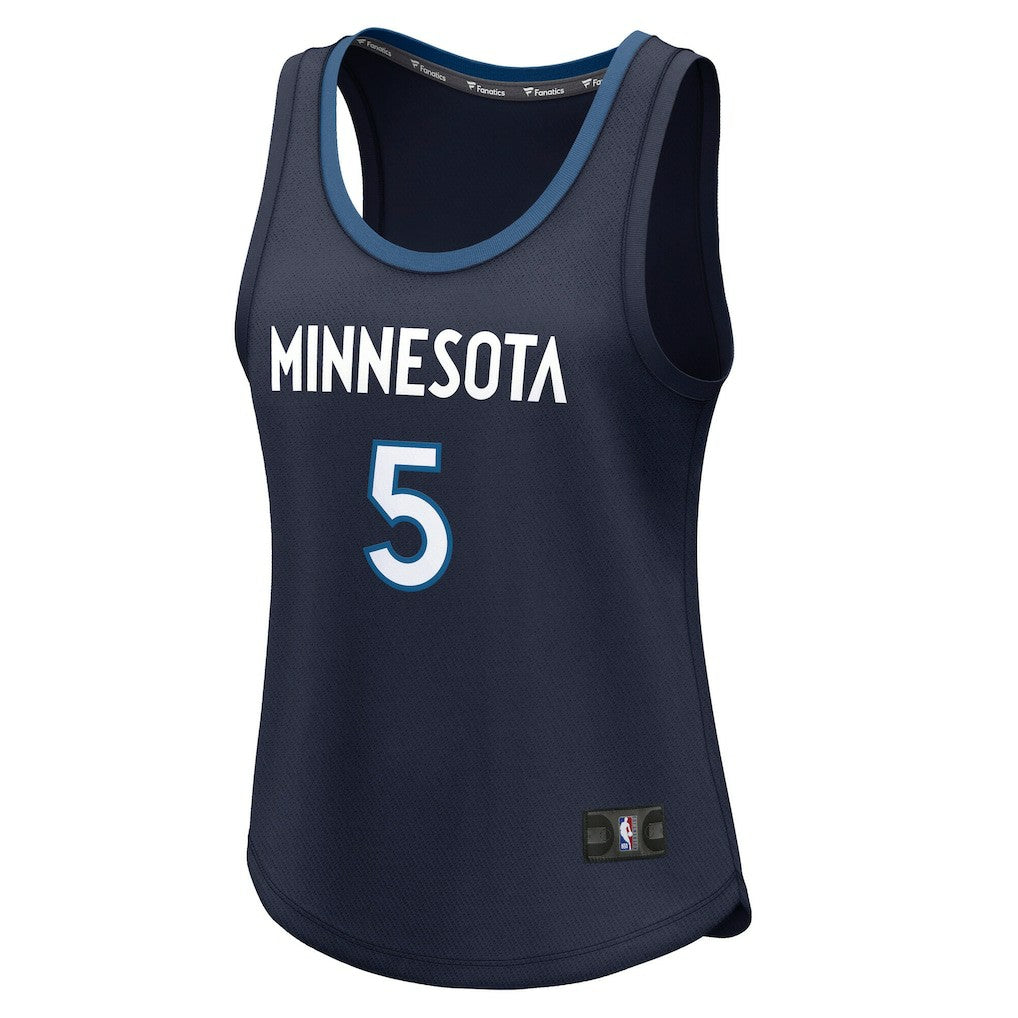 Fanatics - Anthony Edwards Minnesota Timberwolves Women's Fast Break Player Jersey - Icon Edition - Navy