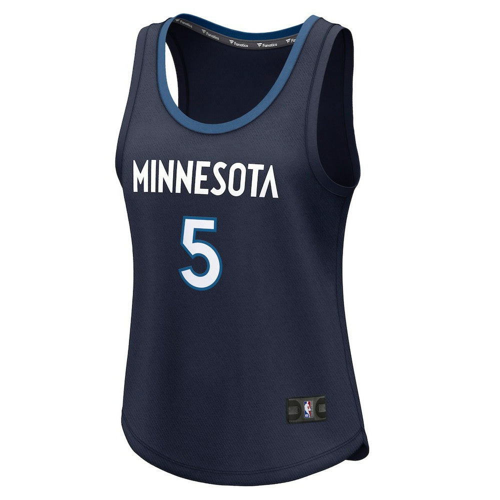 Fanatics - Anthony Edwards Minnesota Timberwolves Women's Fast Break Player Jersey - Icon Edition - Navy
