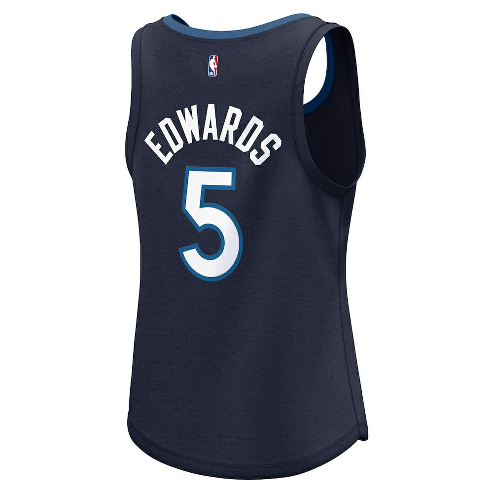 Fanatics - Anthony Edwards Minnesota Timberwolves Women's Fast Break Player Jersey - Icon Edition - Navy