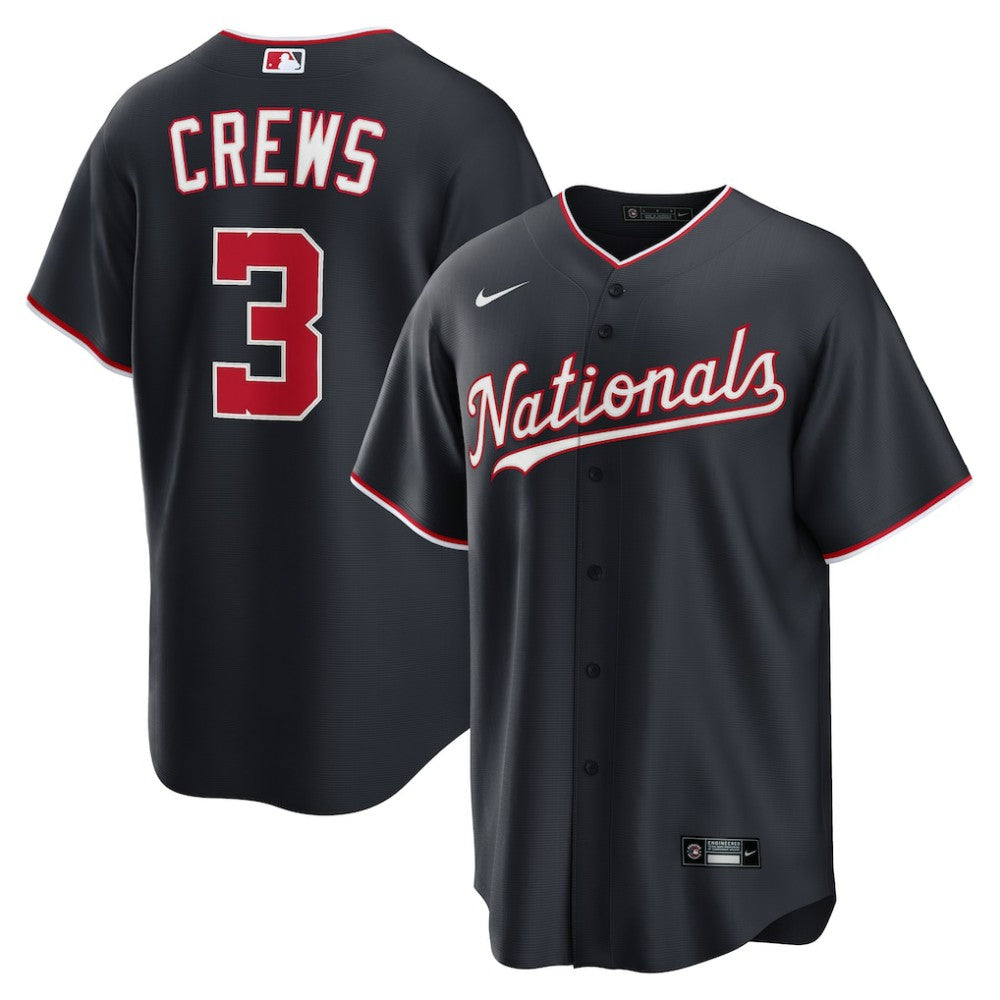 Dylan Crews Washington Nationals Nike Alternate Replica Jersey Lifestyle