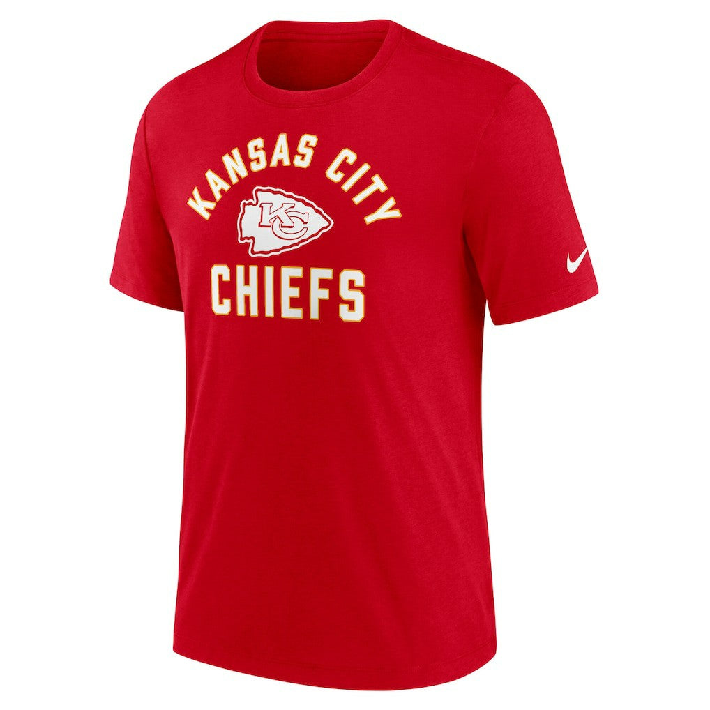 Kansas City Chiefs Favorable Timeline Tri-Blend T-Shirt Red - Nike