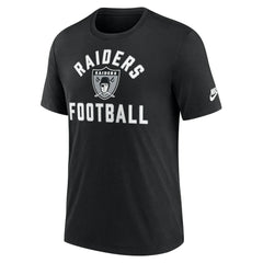 Las Vegas Raiders Favorable Timeline Tri-Blend T-Shirt Black - Nike