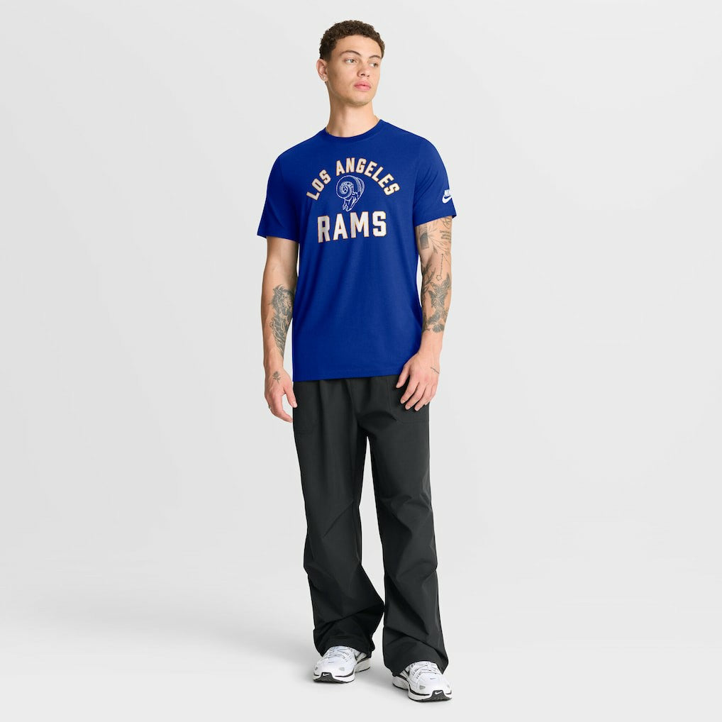 Los Angeles Rams Favorable Timeline Tri-Blend T-Shirt Royal - Nike