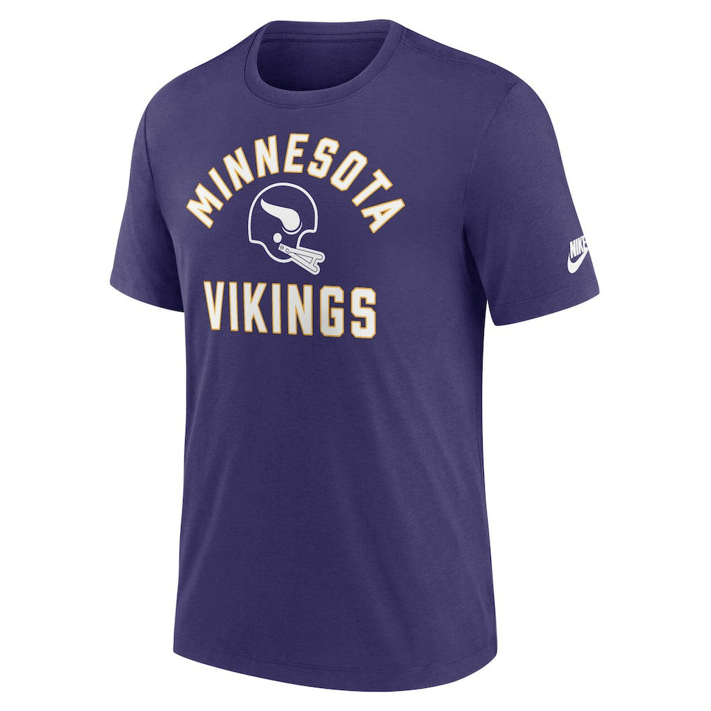 Minnesota Vikings Favorable Timeline Tri-Blend T-Shirt Purple - Nike