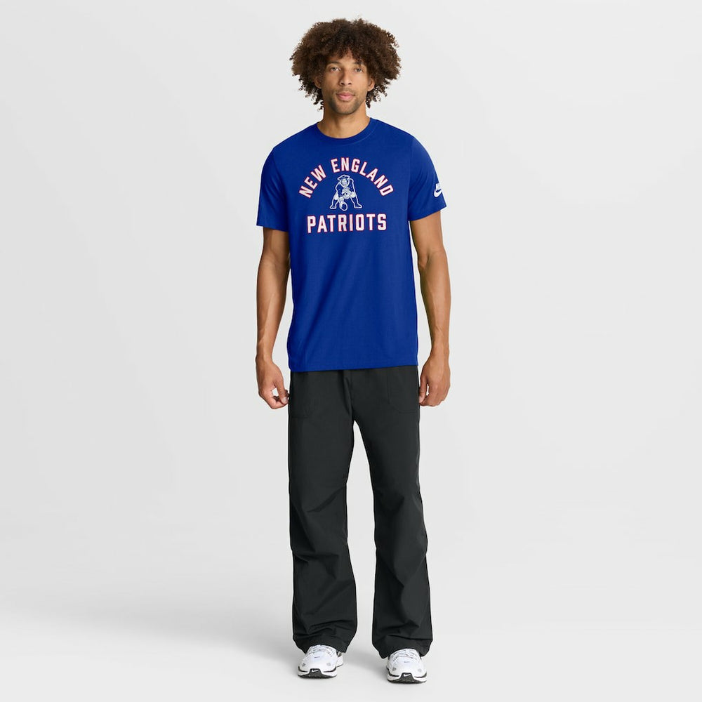 New England Patriots Favorable Timeline Tri-Blend T-Shirt Royal - Nike