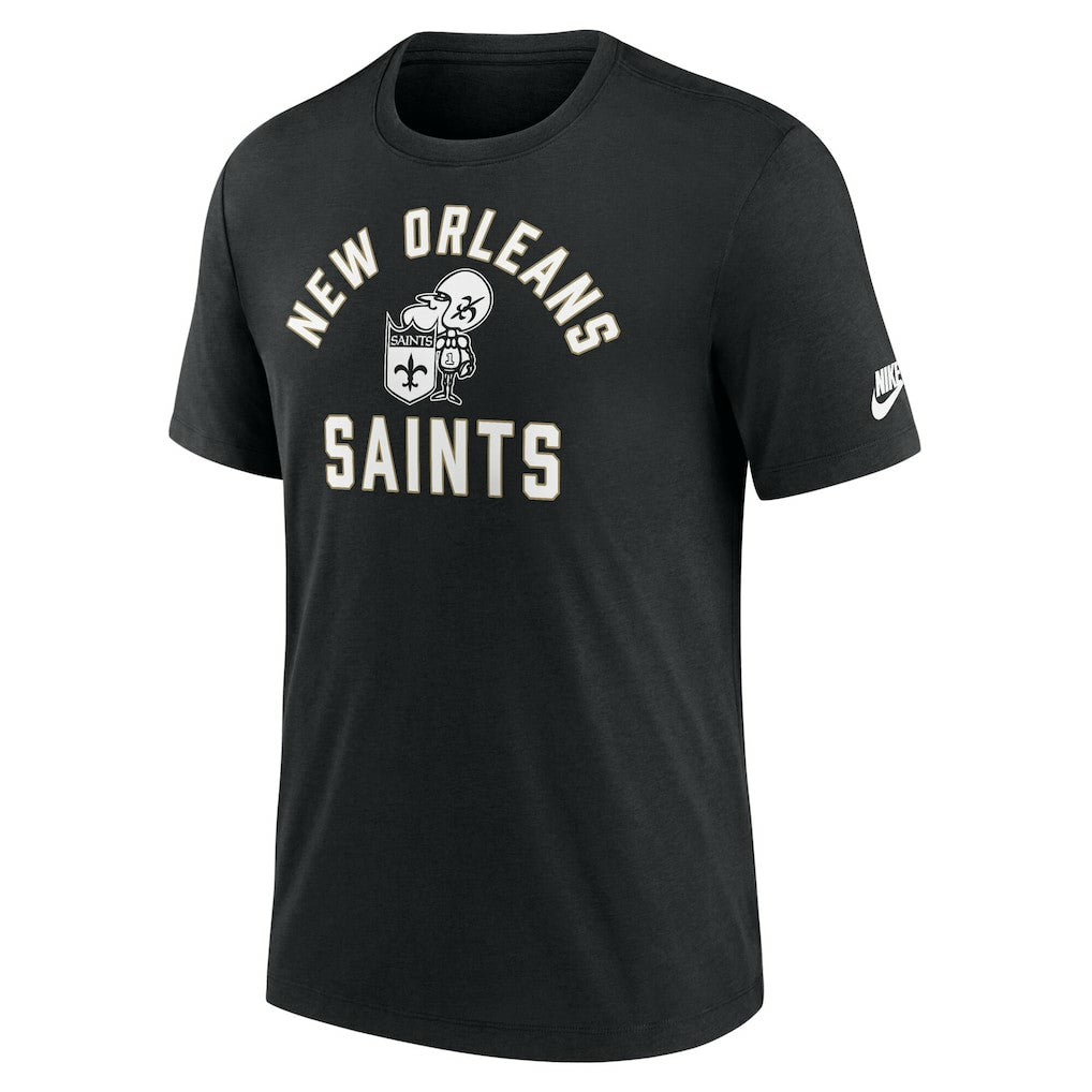 New Orleans Saints Favorable Timeline Tri-Blend T-Shirt Black - Nike