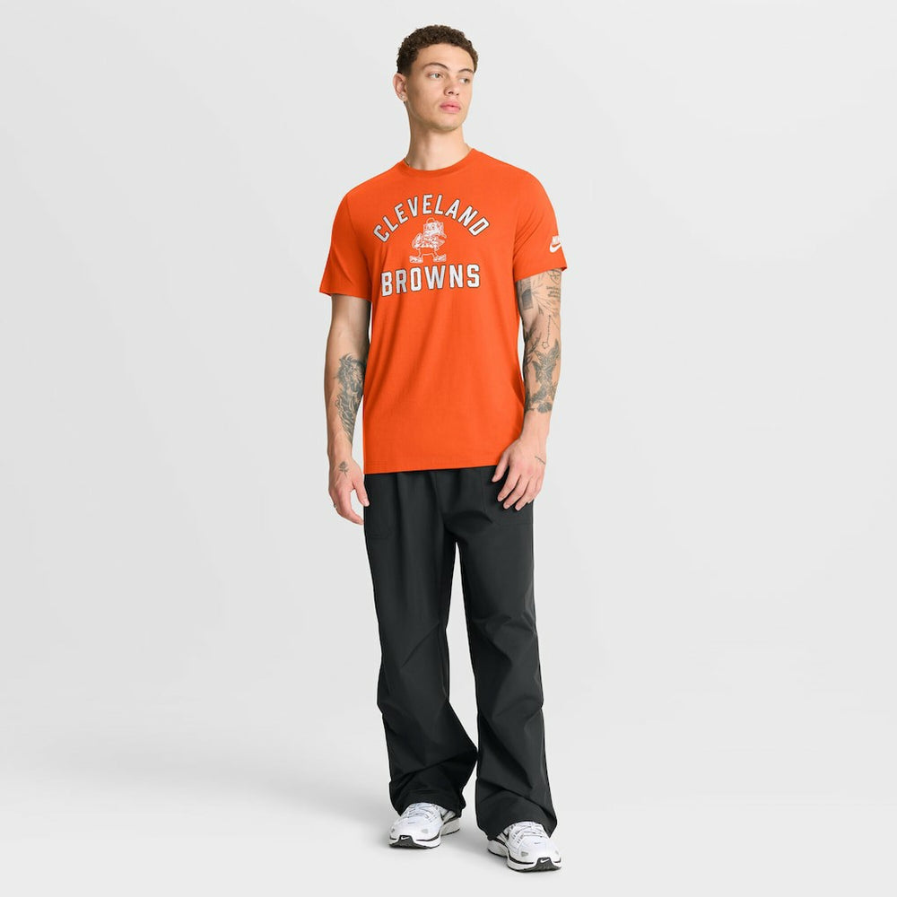 Cleveland Browns Favorable Timeline Tri-Blend T-Shirt Orange - Nike