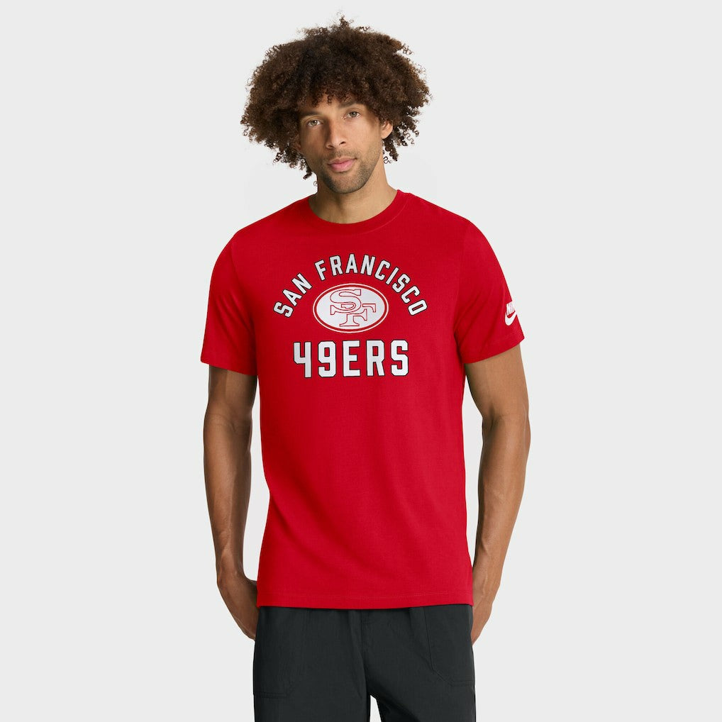 San Francisco 49ers Favorable Timeline Tri-Blend T-Shirt Scarlet - Nike