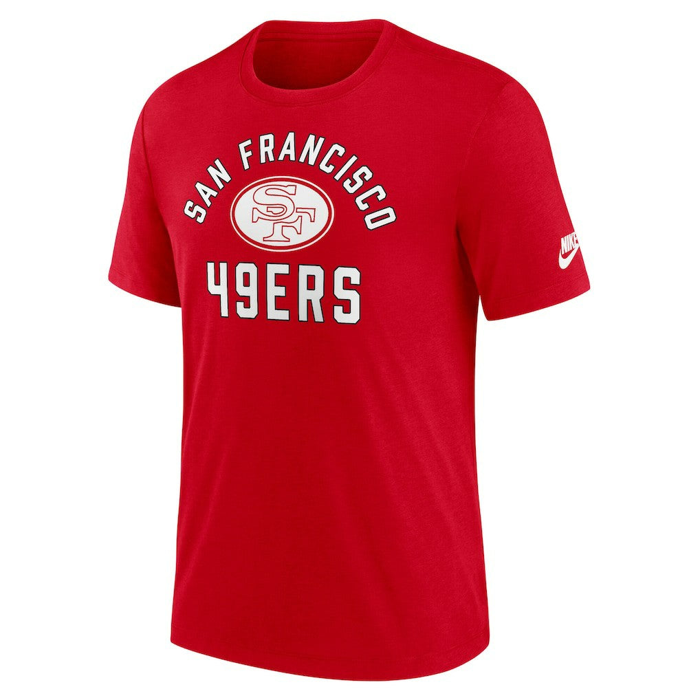 San Francisco 49ers Favorable Timeline Tri-Blend T-Shirt Scarlet - Nike