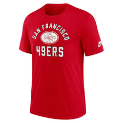 San Francisco 49ers Favorable Timeline Tri-Blend T-Shirt Scarlet - Nike