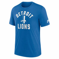Detroit Lions Favorable Timeline Tri-Blend T-Shirt Royal - Nike