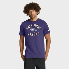 Baltimore Ravens Favorable Timeline Tri-Blend T-Shirt Purple - Nike