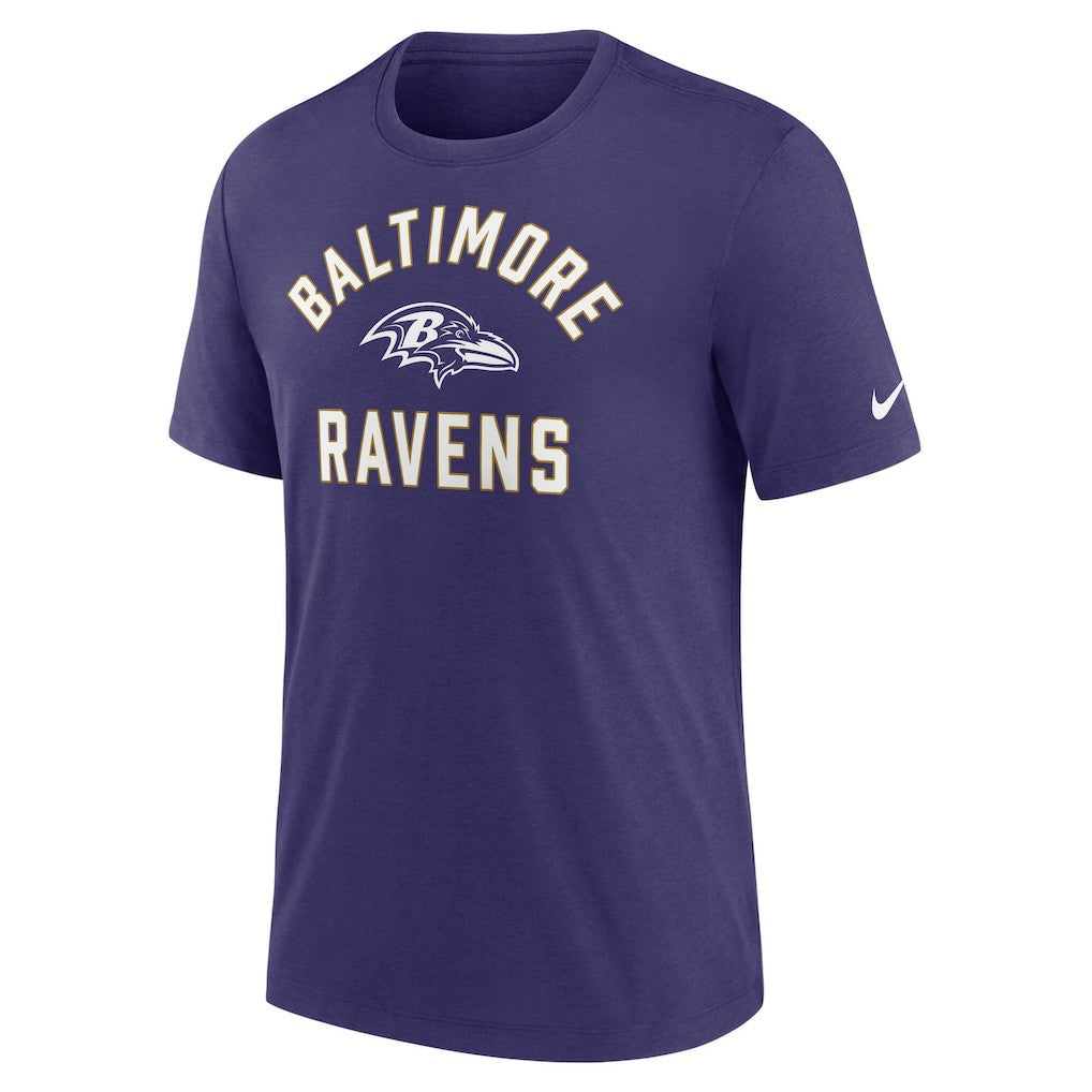 Baltimore Ravens Favorable Timeline Tri-Blend T-Shirt Purple - Nike