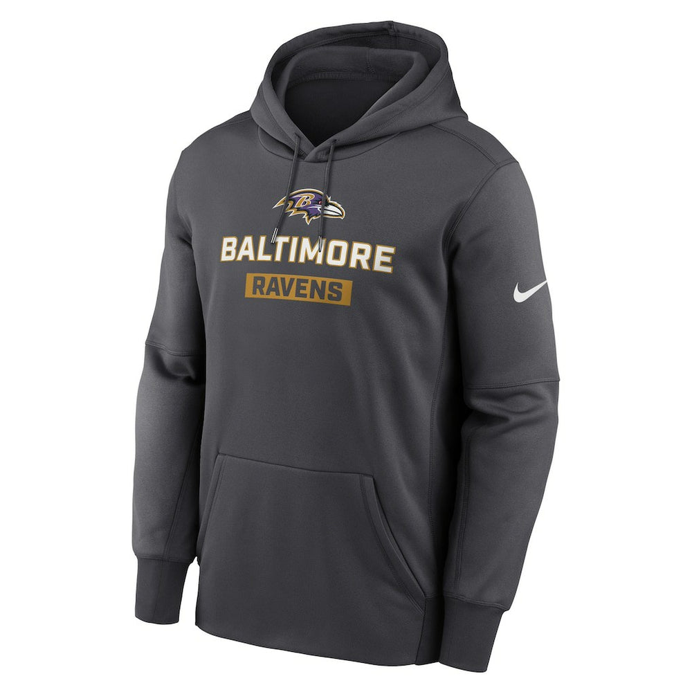 Baltimore Ravens Toss Sweep Performance Pullover Hoodie Anthracite - Nike