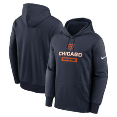 Chicago Bears Toss Sweep Performance Pullover Hoodie Navy - Nike