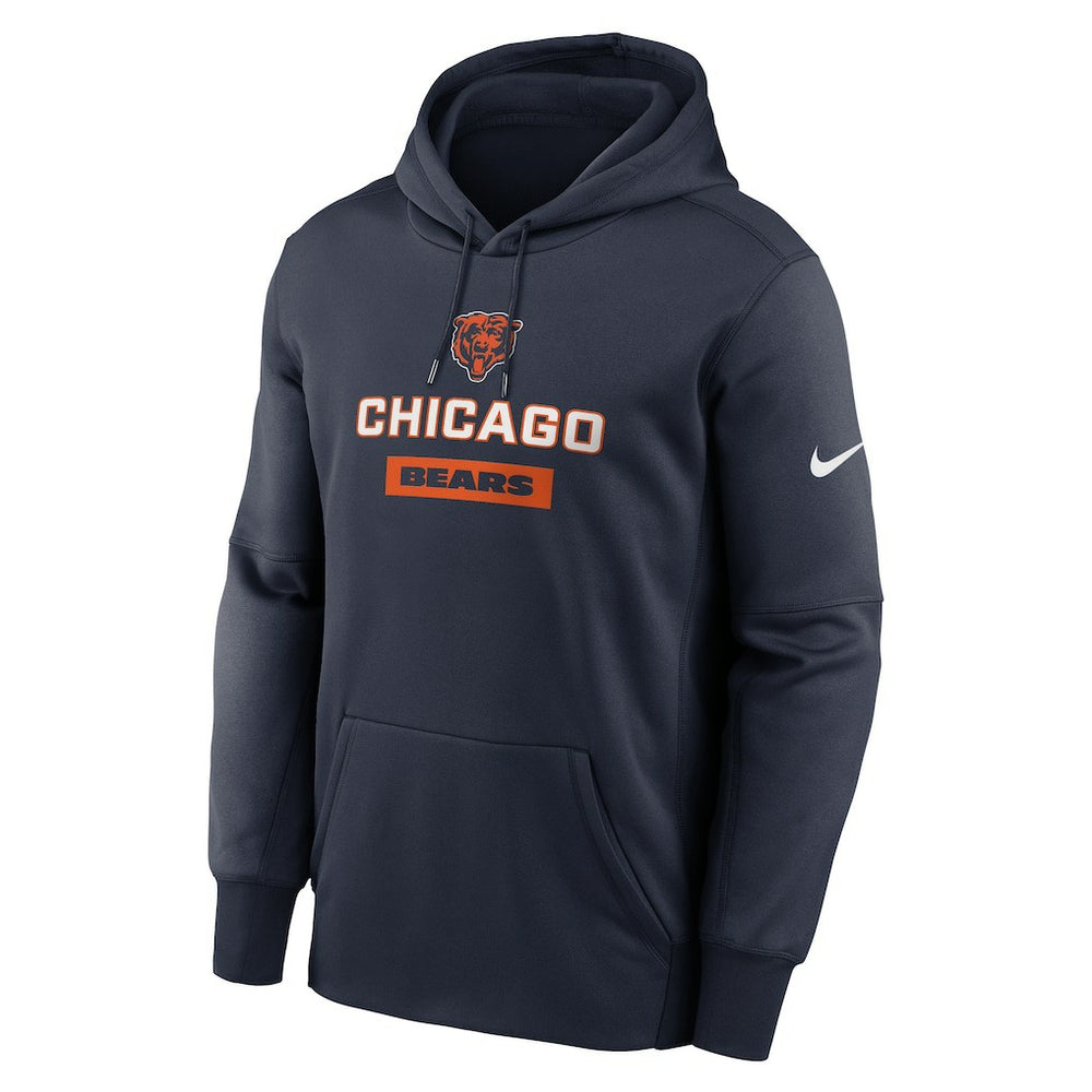 Chicago Bears Toss Sweep Performance Pullover Hoodie Navy - Nike