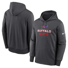 Buffalo Bills Toss Sweep Performance Pullover Hoodie Anthracite - Nike