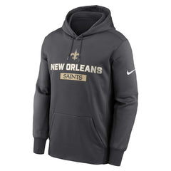 New Orleans Saints Toss Sweep Performance Pullover Hoodie Anthracite - Nike