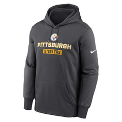 Pittsburgh Steelers Toss Sweep Performance Pullover Hoodie Anthracite - Nike