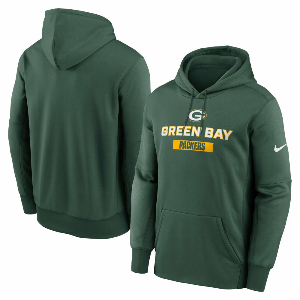 Green Bay Packers Toss Sweep Performance Pullover Hoodie Green - Nike