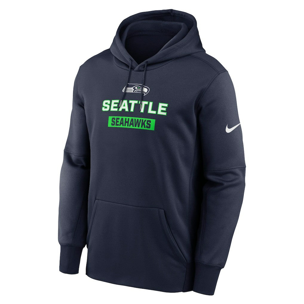 Seattle Seahawks Toss Sweep Performance Pullover Hoodie College Navy - Nike