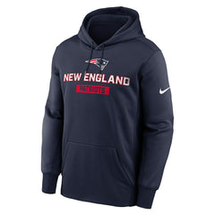 New England Patriots Toss Sweep Performance Pullover Hoodie Navy - Nike