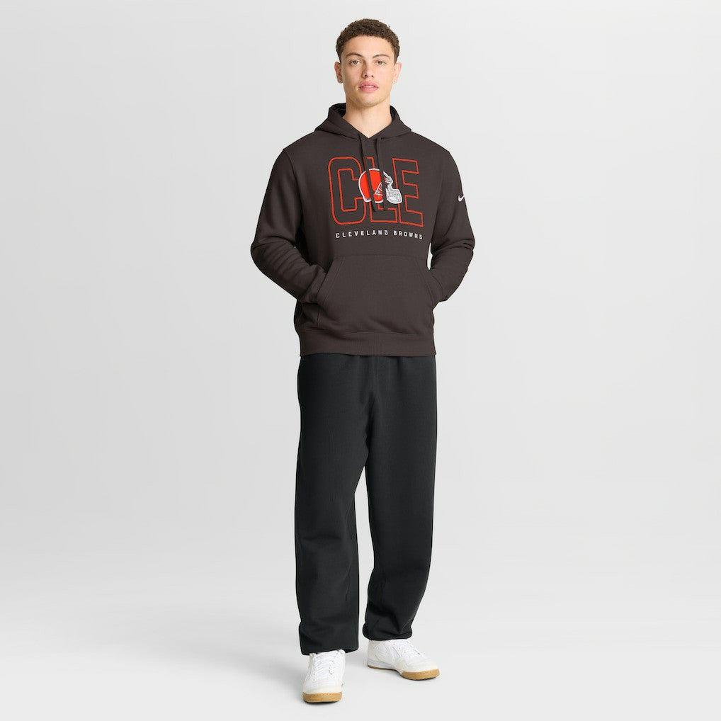 Cleveland Browns Busted Play Club Fleece Pullover Hoodie Brown - Nike