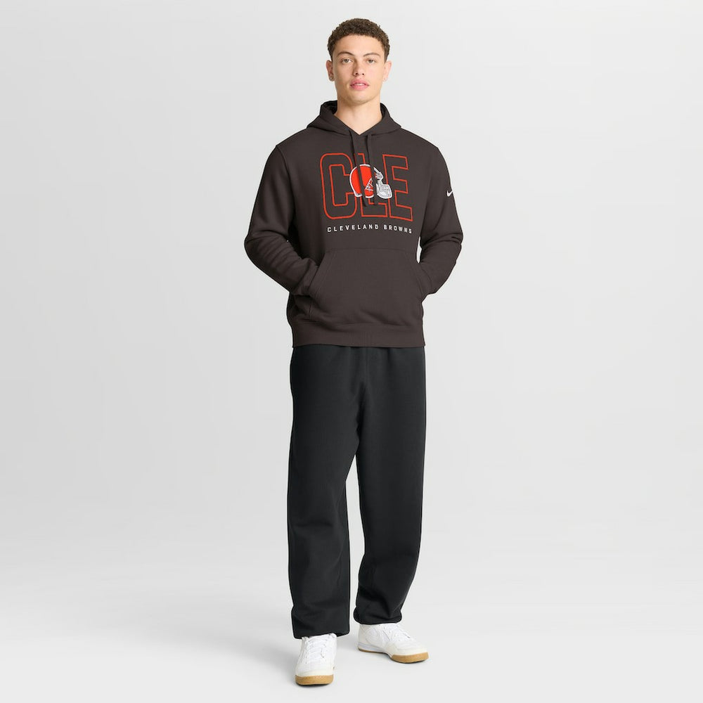 Cleveland Browns Busted Play Club Fleece Pullover Hoodie Brown - Nike