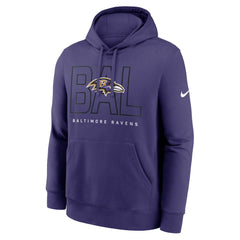Baltimore Ravens Busted Play Club Fleece Pullover Hoodie Purple - Nike